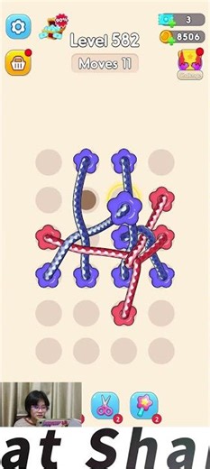 Tangle Rope 3D Level 582 – The Art of the Untangle 🎨