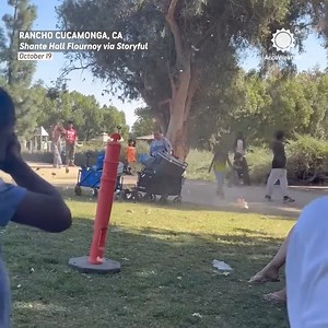 "Oh my God!" 🌪️ A dust devil caused havoc at a California youth football game, sending chairs, tents, and debris flying among shocked spectators. | AccuWeather
