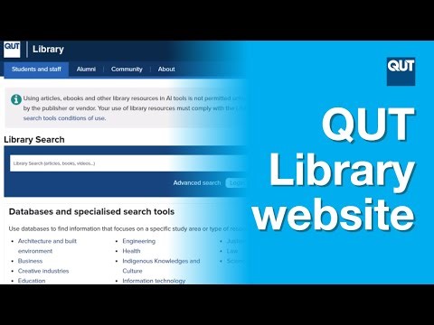 QUT Library Website