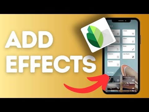 How to add effects on Snapseed?