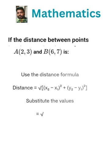 How to Find Distance Between Two Points | Distance Formula Explained #maths
