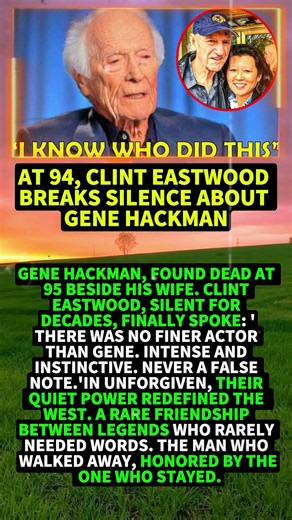 At 94, Clint Eastwood Breaks Silence About Gene Hackman #shorts #viral