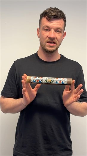 Playing Bamboo Rainstick for the First Time