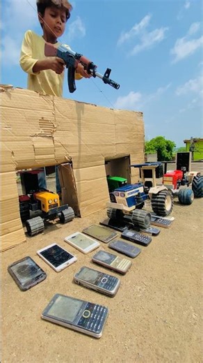 Remote Control Jcb And Dumper Truck tractor Unboxing And Testing Short Video #ytshorts #automobile