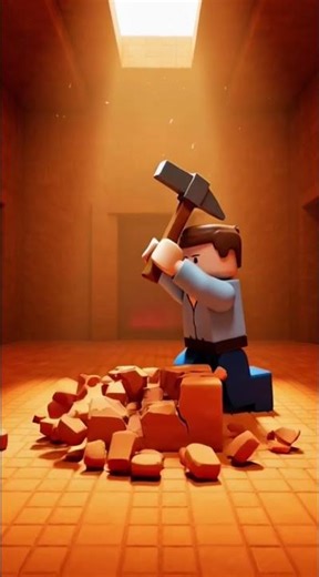 AI Steve Enters Desert Temple… Then Creeper Explodes 😱💥 #minecraft #shorts