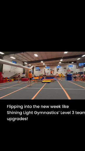 Flip into the new week like Shining Light Gymnastics’ Level 3 team!! Check out this incredible skill upgrades! | Shining Light Gymnastics