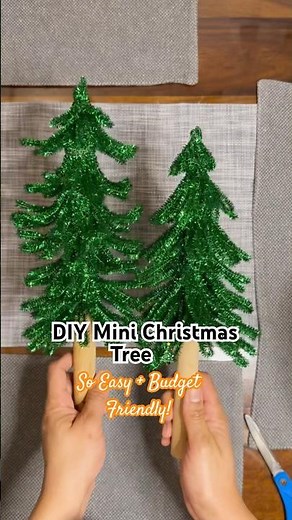DIY Tiny Christmas Trees Using Pipe Cleaners ✨ So Cute!