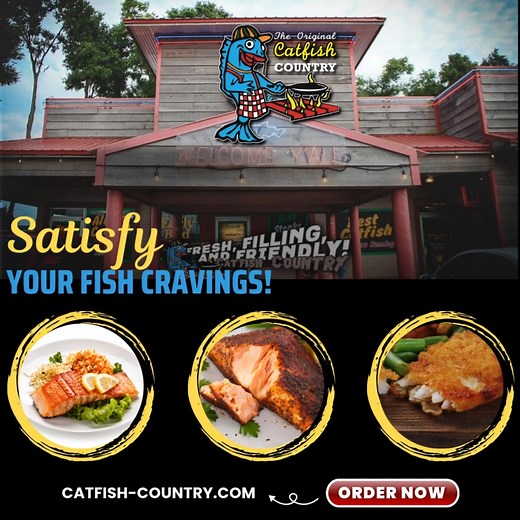 Dive into flavor with our wide variety of fish, cooked just the way you like it! If you're more of a land lover, we've got you covered too. Sink your teeth into a juicy burger 🍔, savor our perfectly grilled chicken 🍗 or enjoy a delicious USDA Choice ribeye. View Our Menu & Order Online at 🐟 Catfish-country.com #Seafood #Lakeland #Bartow #Fish #seafood #Burger #eatlocal | Catfish Country Restaurant