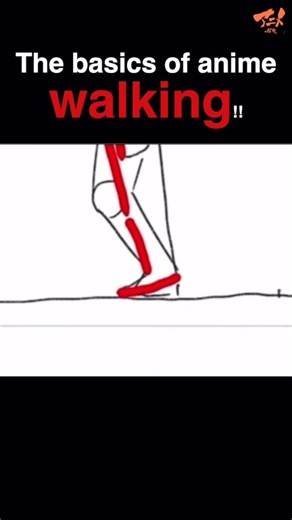 The basics of anime walking!!#shorts