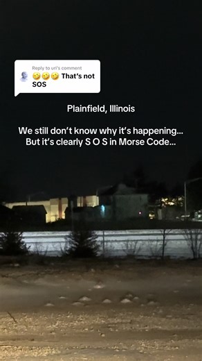 Morse Code SOS Signals from Abandoned Property in Plainfield