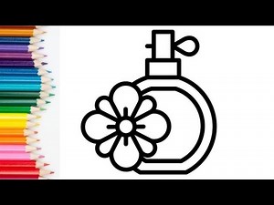 How To Draw Perfume Bottle, Easy Drawing For Kids And Toddler, Easy Way To Draw, How To Draw Easy