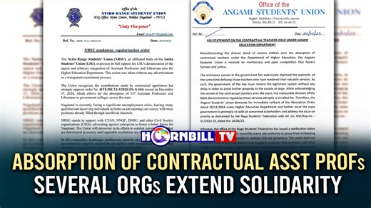 2.9K views · 49 reactions | Absorption Of Contractual Asst Profs: Several ORGS Extend Solidarity #Absorption #AssistantProfessor #ORG #Solidarity | HornbillTV | Facebook