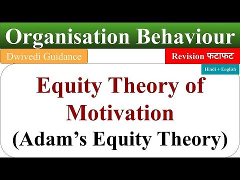 Equity theory of motivation in hindi, adams equity theory of motivation, organisational behaviour