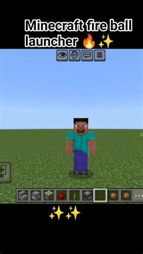 Minecraft fire ball launcher 🔥✨️