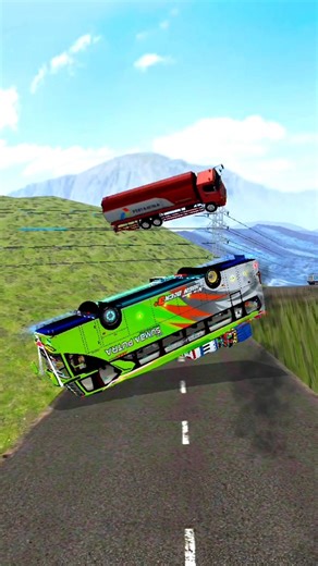 bus hit by train #shorts