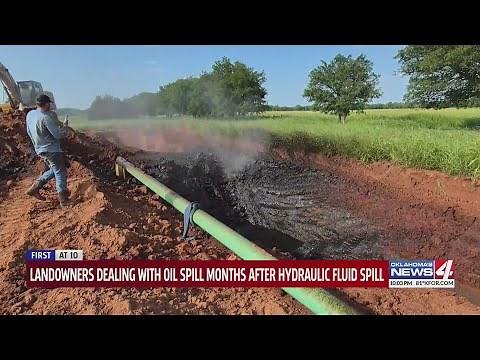 Logan County landowners frustrated after second pipeline spill in several months contaminates proper