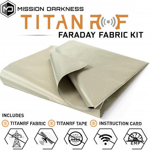 Mission Darkness Titanrf Faraday Fabric Kit - RF Shielding Material - Multiple Sizes Available - Etsy