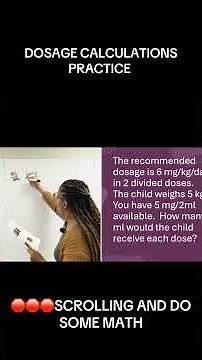 Dosage Calculations for nursing students #dosagecalculation #nclex #nursingexam