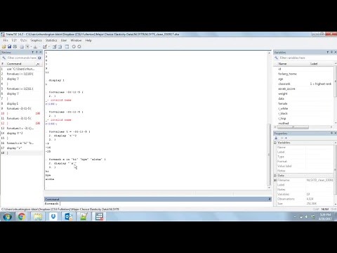 Basic Loops in Stata