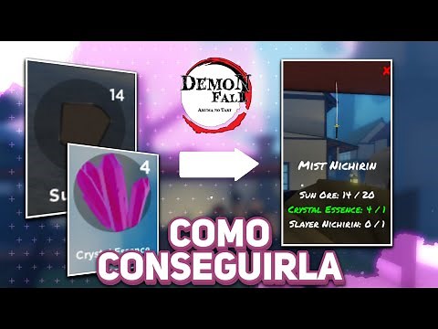 COMO CONSEGUIR LA ESPADA NICHIRIN RAPIDO | ROBLOX DEMON FALL GUIA