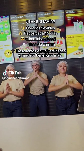 No la pienses más. 👀🍟 Postula hoy y comienza una nueva aventura con nosotros. ¡Te esperamos! ✨#mcdonalds #trabajo #chamba #convocatoria #atencionalcliente