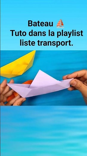 bateau ⛵ en origami #loisirscreatifs #origamifacile #diy #origami #diyfacile #papercraft