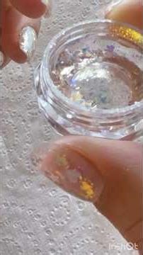 Super Easy DIY Golden Flake Press-On Nails! 💅