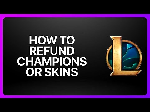 How To Refund Champions or Skins in League of Legends ! Tutorial
