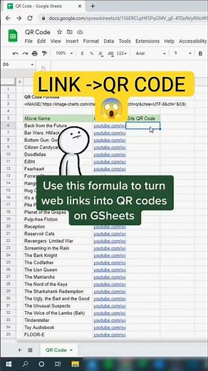 Turn Any Link into a QR Code in Google Sheets (Instantly!) 😱