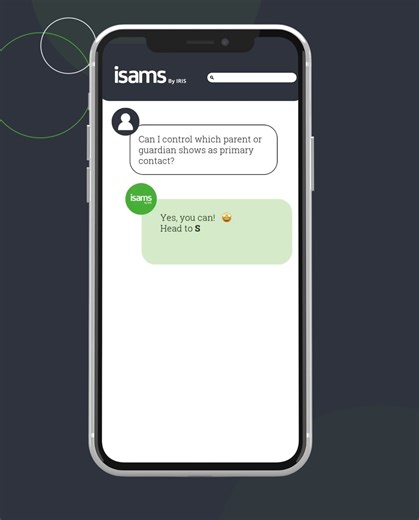 With iSAMS you can easily set which parent or guardian appears as the primary contact