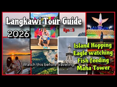 Langkawi Tour 2026 | Private Island Hopping & Sunset at Maha Tower | Family Travel Vlog #langkawi