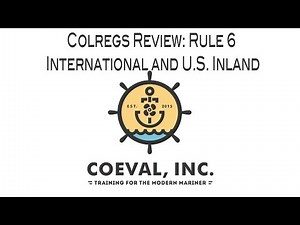Colregs Rule 6 International and U.S. Inland Rules - Safe Speed