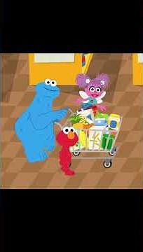 Sesama Street Supermarket Challenge Game | Elmo Learns Numbers, Colors, Letters
