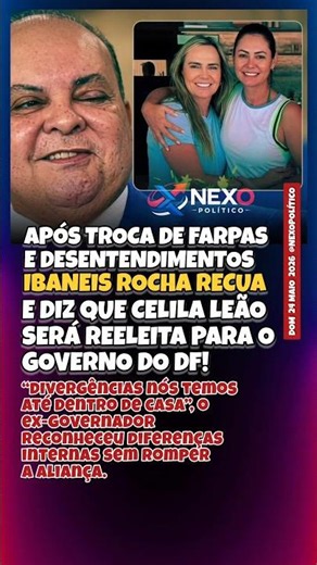 IBANEIS ROCHA MANTÉM ALIANÇA E REAFIRMA APOIO DO MDB À REELEIÇÃO DE CELINA LEÃO AO GOVERNO DO DF!