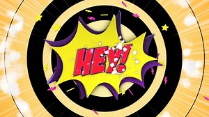 Hey Comic Text Animation Alpha Matte Stock Footage Video (100% Royalty-free) 1095566713 | Shutterstock