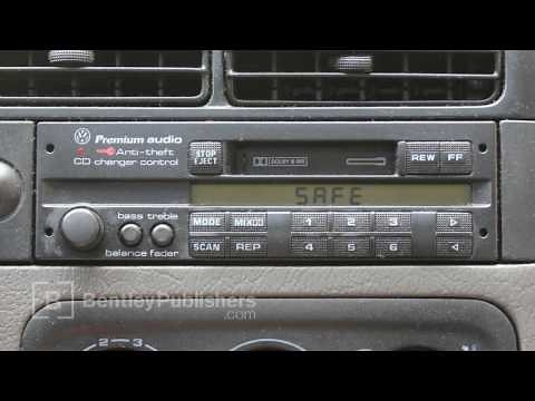 VW or Audi How to Enter a Radio Code - Radio display reads SAFE - DIY Repair