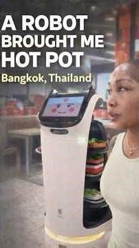 A Robot brought me Hot Pot in Bangkok 🤖