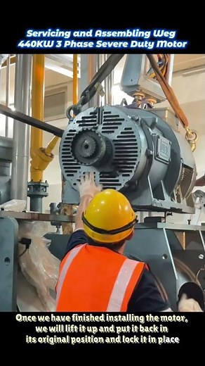 Servicing and Assembling WEG 440KW 3 Phase Severe Duty Motor