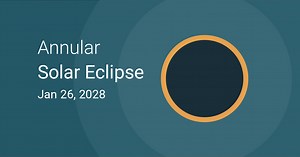Annular Solar Eclipse on January 26, 2028