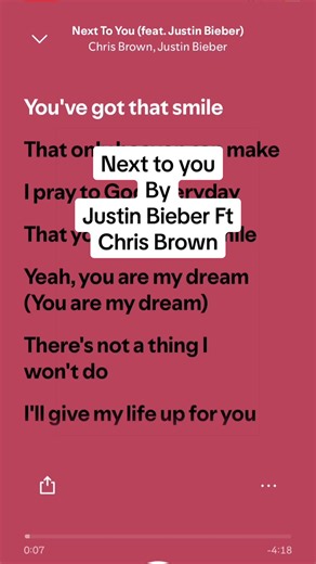 Next to You Chris Brown Justin Bieber lyrics