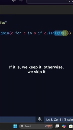 Extract only numbers from string #coding #programming #python