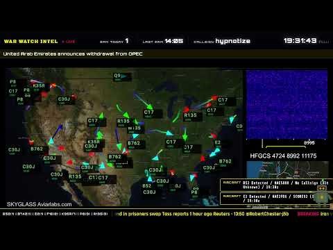 War Watch Intel - EAMs - Military Flights - Breaking News - LIVE INTEL 24/7