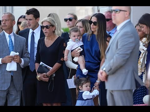 Johnny Gaudreau's wife Meredith shares heartbreaking story of love, announces pregnancy at funeral