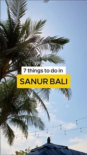 7 things to do in Sanur Bali #balivlog #sanurbali