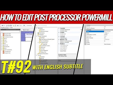 Powermill post processor editor – powermill 4 post processor – powermill 5 axis post processor