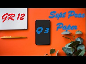 NSC Grade 12 September 2021 | Question 3 - Excel