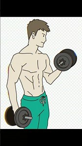 Illustration of me doing muscle training