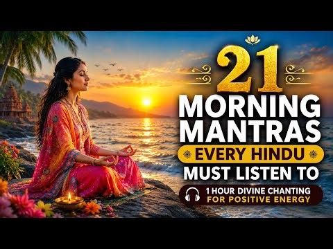 🌅 21 Morning Mantras Every Hindu Must Listen To | 1 Hour Divine Chanting for Positive Energy