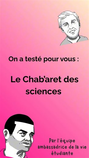 Université de Poitiers on Instagram: "Le Chab’aret des sciences est de retour ! 🎭✨ On vous emmène dans les coulisses du spectacle le plus décalé de l’université de Poitiers : sciences, humour, créativité… tout y passe pour vous surprendre ! À ne pas manquer : le prochain Chab’aret « Ultrasons vs amibes : la mélodie d’une eau saine » avec Ascel Samba (Enseignant-chercheur en microbiologie) et Pierre-Yves Poudou (Musicien et comédien) 👀 👉les inscriptions ouvrent demain (le 22 janvier) Vous voul