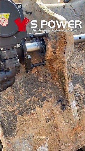 Record the on-site maintenance of excavators use S-Power Line Boring Machine#enginiring #lineboring